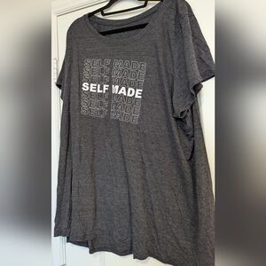 Torrid Gray 'Self Made' Short Sleeve Tee